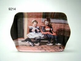 Ot en Sien Dienblad klein 'Sien met buurmeisje'