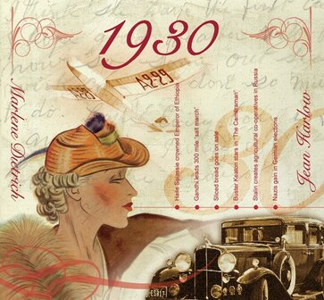 Kaart en CD geboortejaar 1930