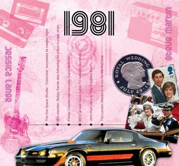 Kaart en CD geboortejaar 1981