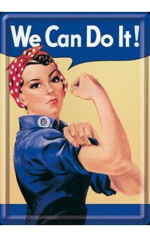 Metal Card 10 x 15cm - We can do it! - NA 16319