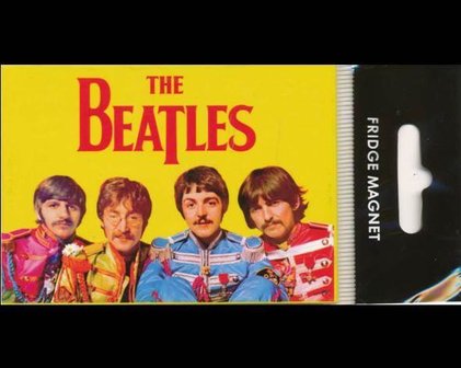 Beatles koelkast magneet, kleur