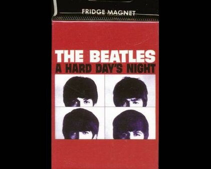 Beatles koelkast magneet A hard day's night