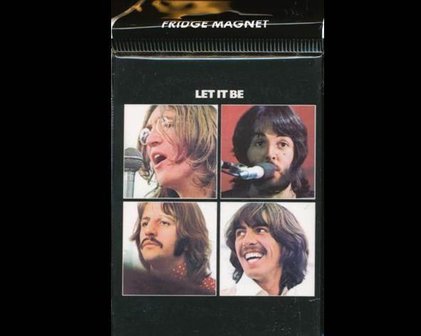 Beatles koelkast magneet, Let it be