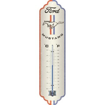 Thermometer Ford Mustang/Horse & Stripes Logo