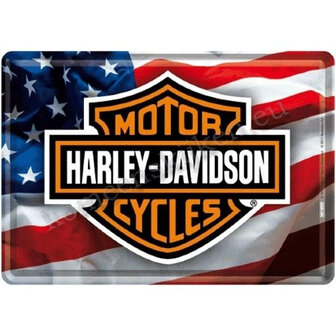 Metal card 10 x 15 Harley Davidson