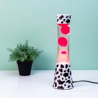 Fisura Lavalamp Koe Met Roze Lava