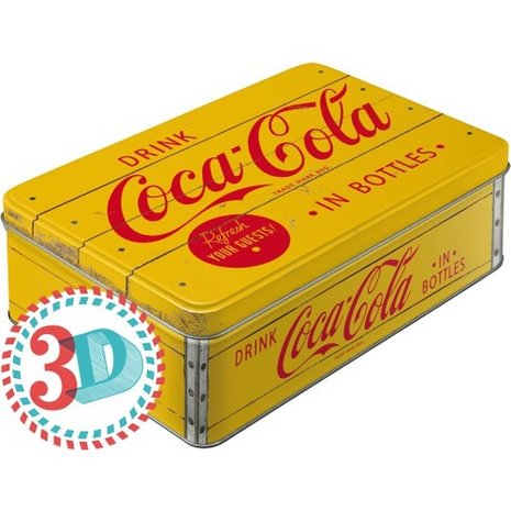 Coca-Cola: Tin Box geel
