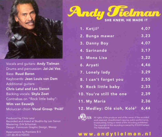 Andy Tielman, She knew, he made it.