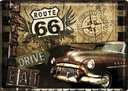 Metal Card Route 66