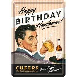 Metal Card Say it 50s Happy Birthday Metal Card Say it 50s Happy Birthday