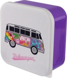 Volkswagen lunchbox kleur paars, 3 doosjes