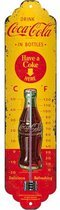 Metalen Thermometer 66 Car - 6,5 x 28 cm Merk: Merkloos