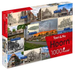 Hoorn Toen en Nu puzzel 1000 stukjes NIEUW Hoorn Toen en Nu puzzel 1000 stukjes NIEUW